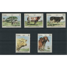 CUBA 1984 Yv. 2570/74 SERIE COMPLETA DE ESTAMPILLAS MINT FAUNA